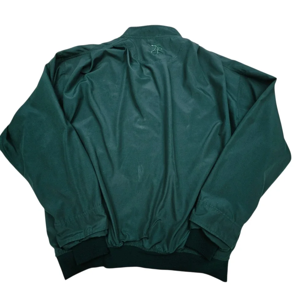 Zero Restriction Golf Windbreaker L Forest Green Vintage 90s USA Pullover